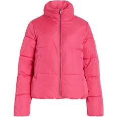 Vila Tate L/S Short Puffer Jacket - Fandango Pink
