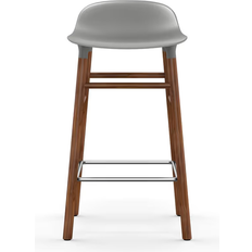 Normann Copenhagen Form Grey/Walnut Bar Stool 77cm