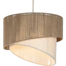 Home ESPRIT Stilren Brun Jute Metall Taklampa Pendellampa 152.4cm
