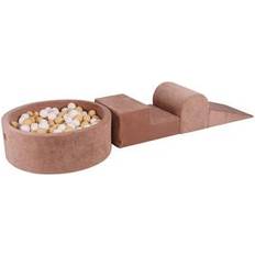 Ball Pit Set Meow Baby Bällebad Beige Weiß Creme