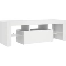 vidaXL LED Lights White TV-bänk 120x40cm