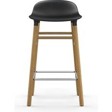 Normann Copenhagen Form Black/Oak Bar Stool 77cm