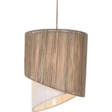 Home ESPRIT Brun Jute Metallrep Taklampa 40 x 40 x 50 cm Pendellampa