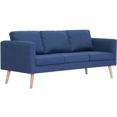 vidaXL Fabric Blue Soffa 168cm 7st 3-sits