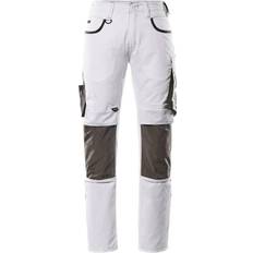 Mascot Lemberg Unique Trousers with Kneepad Pockets - White/Dark Anthracite