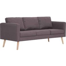 vidaXL Fabric Taupe Sofa 168cm 7stk 3 personers