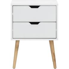 Pines Bedside Tables GFW Nyborg White Bedside Table 30x40cm 2pcs