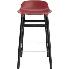Normann Copenhagen Form Red/Black Oak Barstol 77cm