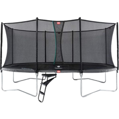 Berg studsmatta oval BERG Grand Favorit 520x345cm + Safety Net Comfort Silver Grey
