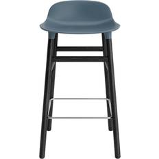 Normann Copenhagen Form Blue/Black Oak Barstol 77cm