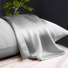 Silver Pillow Cases Aspire Homeware Satin Silk Pillowcases Pack of 2 Pillow Case Silver