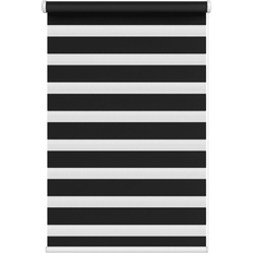 New Edge Blinds White Day Night Zebra Roller Blind 125cm x 165cm
