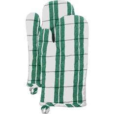 Chef Køkkenhandske 2 Stk 33 cm Grøn