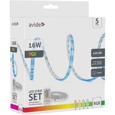 Avide ALSB5050RGBMU40-5M LED List Set 12 V 230 V 5 m Ljuslist
