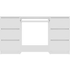 vidaXL 800810 White Skrivebord 50x140cm