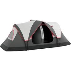 Tent 6 people OutSunny 2 Room Camping Tent 6-8person - Grey
