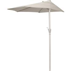 Parasoller & Tilbehør Parasol Altanparasol Med Krank Sandgrå B270 D135 H234 cm