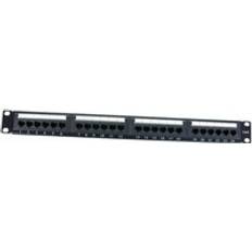 19 Inch CAT6 1U 24 Port RJ45 Patch Panel