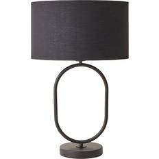 ValueLights Antonia Black Oval LED 42.3 x 25 x 25 cm Table Lamp