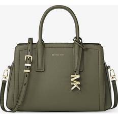 Michael Kors Green Bags Michael Kors Small Pebbled Leather Satchel - Green