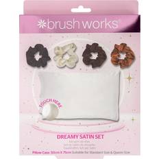Silke Hovedpudebetræk Brushworks Dreamy Satin Set Pillow Case White