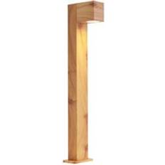 Brun - IP65 Gulvlamper QAZQA Moderne Udendørs Aluminium Træprint 65 cm IP44 Gulvlampe