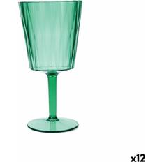 Quid Miljövänlig Iris Grön Plast 350 ml 12-pack Vinglas