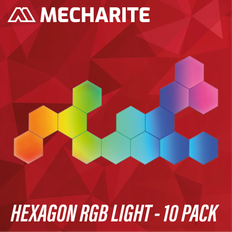 Hexagon lampor MECHARITE Hexagon RGB Light 10 Pack Bordslampa