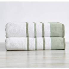 Great Bay Home Decorative Sheet Set 68x35 Desert Sage Green Bath Towel
