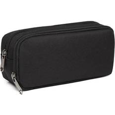 Black Desktop Organizers Big Capacity Pencil Case Black Storage Pouch