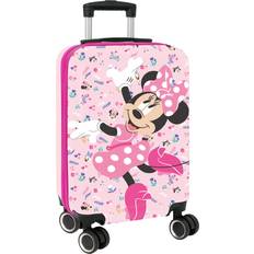 Pink 20 Kabinresväska Med Stick Design