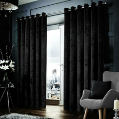 Velvet Curtains Eyelet Ring Top 90 x 90 in