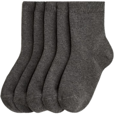 Recycled Materials Underwear H&M School Socks 5-pack - Dark Grey (1198529002)