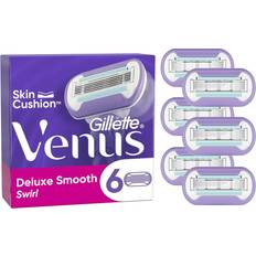 Gillette Venus Deluxe Smooth Swirl Razor Blades Pack 6