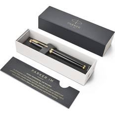 Parker IM GT Fountain Pen Medium Nib Brushed Metal Black
