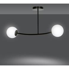 Emibig Loftlamper Emibig Halldor 2 Sort Loftslampe Ø15 cm E14 230V Loftplafond