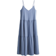 H&M Tiered Strappy Dress - Pigeon Blue