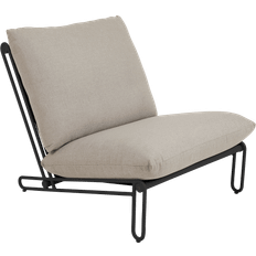 Ryghynde Stole Havemøbler Brafab Blixt - Black/Cley Beige Havelænestol