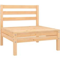 Furu Modulsoffor Utemöbler vidaXL 806572 Middle - Natural Modulsoffa