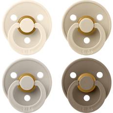 Bibs Colour Size 2 6-18m 4-pack Ivory/Sand/Vanilla/Dark Oak