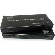 Nordic USB-C KVM Switch 2 Till 1 DP 8K60Hz