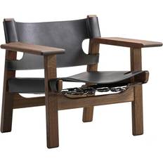 Fredericia Furniture Den Spanske zwart/eiken Lænestol 67cm