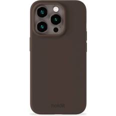 Holdit Silicone Case for iPhone 15 Pro Chocolate