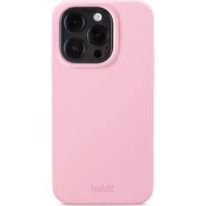 Holdit Silicone Case for iPhone 15 Pro Pink