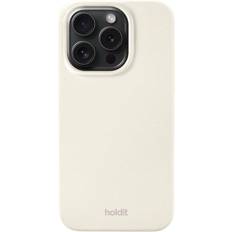 Holdit Silicone Case for iPhone 15 Pro Soft Linen