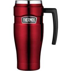 Thermos Koppar & Muggar Thermos Stainless King With Handle Matt Black Termosmugg 47cl