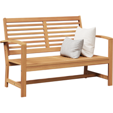 Hynder - Teak Havebænke vidaXL Brun 110 x 64 x 76.5 cm Havebænk