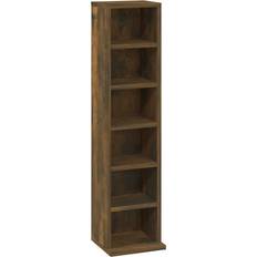 vidaXL CD Cabinet Smoked Oak Bogreol 88cm