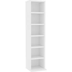 White Book Shelves vidaXL CD Cabinet White Book Shelf 88cm