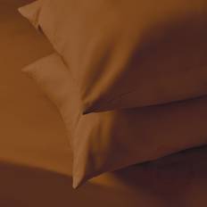 Pillow Cases on sale Silentnight Supersoft Plain Standard Pillowcase Pair Rust Pillow Case